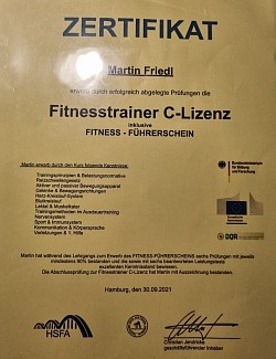 Fitness Lizenz C